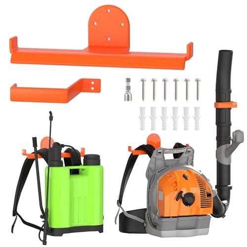 Backpack Blower Rack, Heavy Duty Anti-Scratch Leaf Blower Hanger with 1 Pack