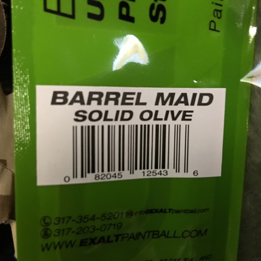 NEW Exalt Paintball Barrel Maid Swab Squeegee Folding - Solid Olive