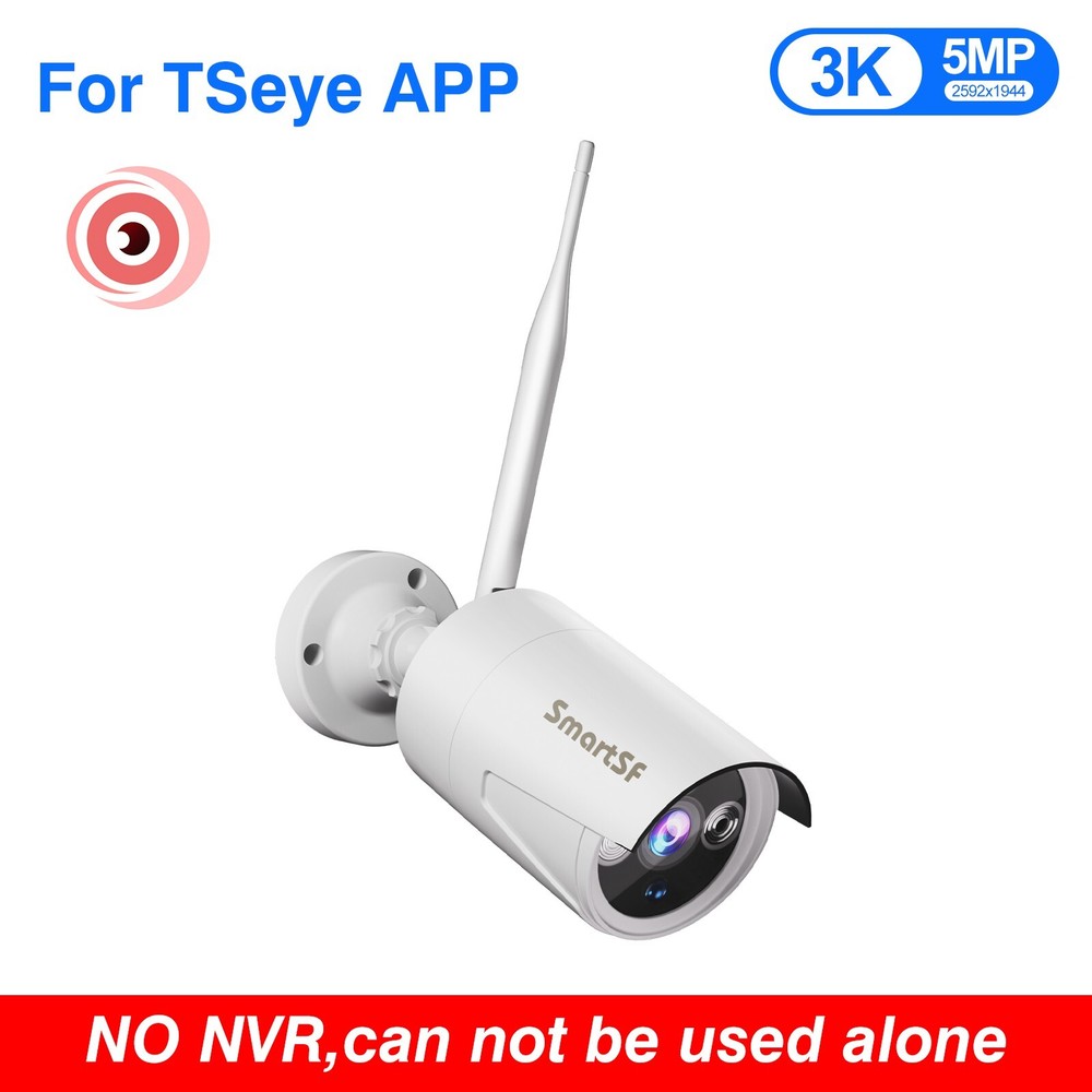 SmartSF 5MP Wireless Wifi Security Camera Audio Recording IP Security Camera