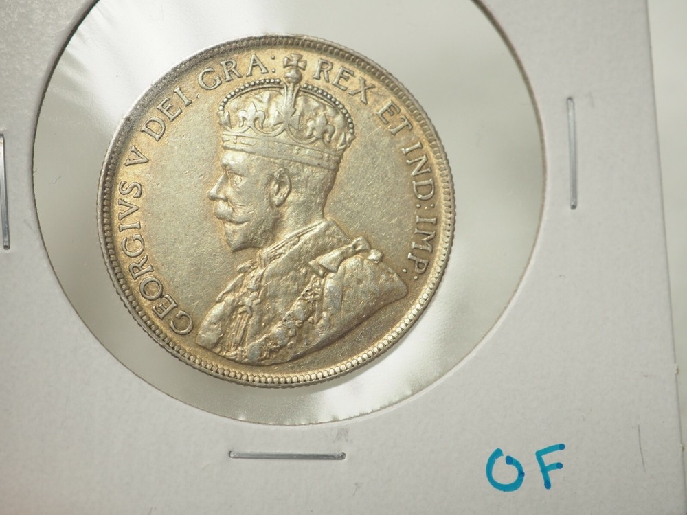 1918 C Newfoundland 50c Cents Silver # 3-284