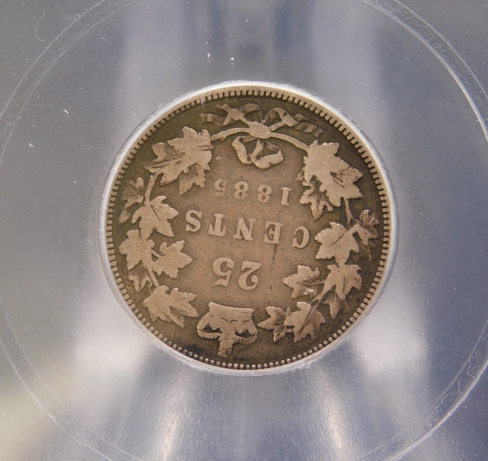 1885 CANADA TWENTY FIVE CENT ICG VG8 (BT1246)