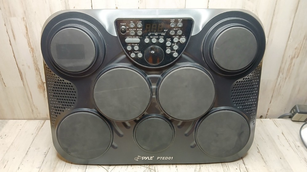 Pyle Electronic Table Top Drum Kit 7 Pads Touch Sensitivity PTED01 no pedals
