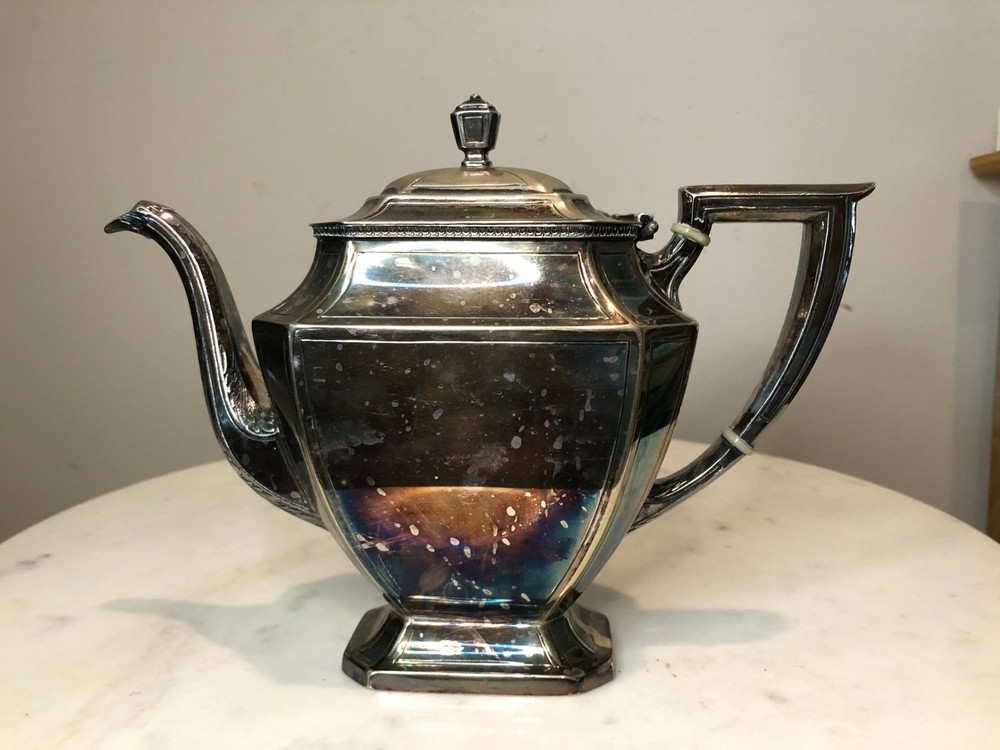 Antique Pairpoint Silverplate Teapot Pitcher 0327 W.M. Mounts EPNS