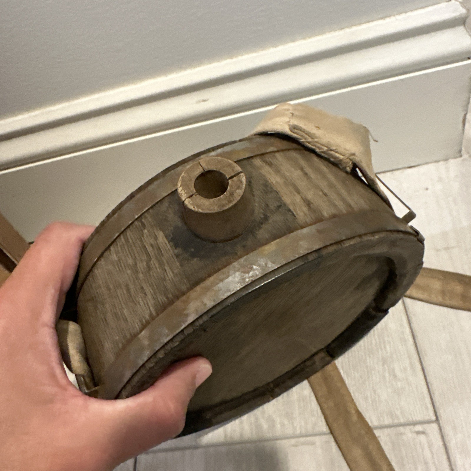 Civil War Confederate Wooden Canteen