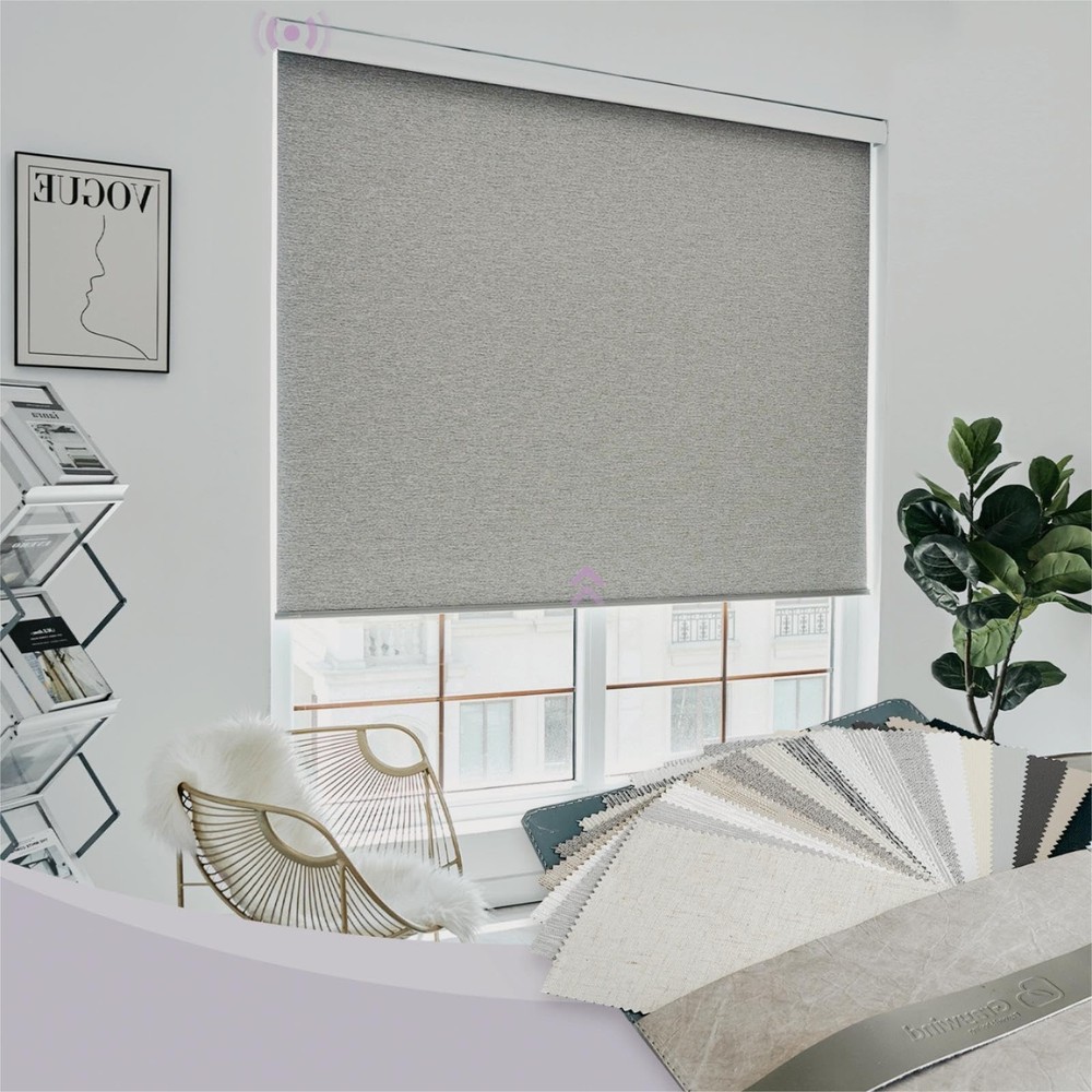 Motorized Light Filtering Shades for Windows Doors (Fabric Samples)