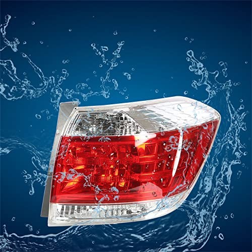 Passenger Side Outer Tail Light Assembly Replacement for Highlander 2011 Right