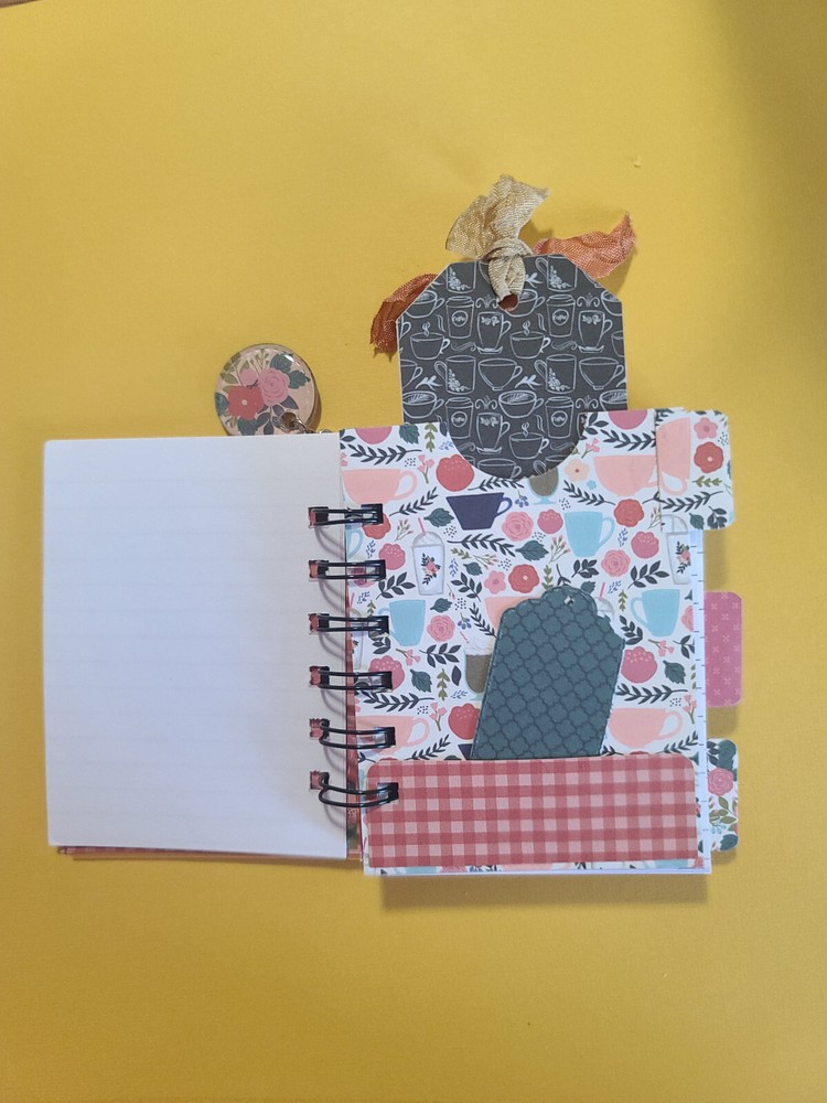 Little cinched journal notebook, handmade