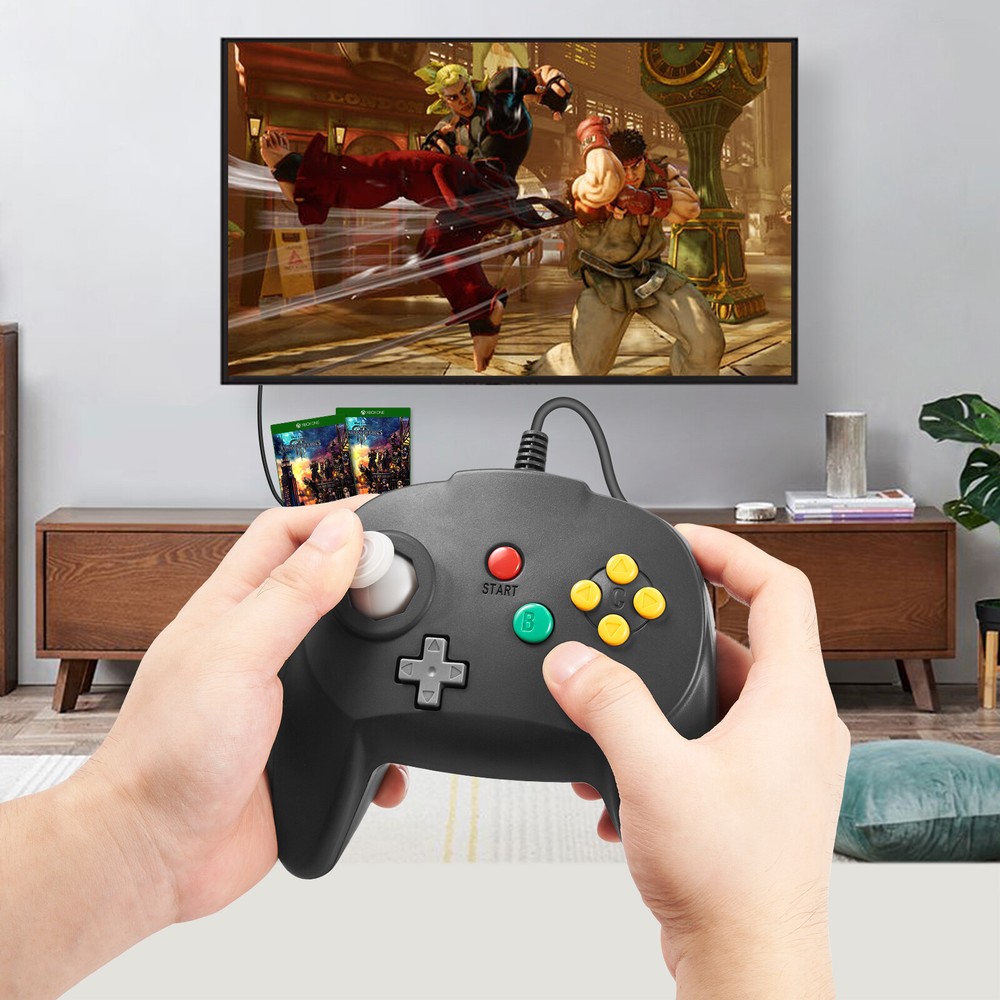 Wired USB N64 Controller Gamepad Joypad for Switch Windows PC MAC Raspberry Pi