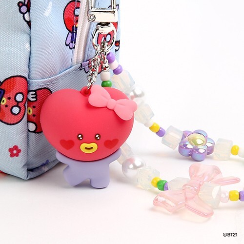BTS Official BT21 Beads strap keyring [Lovely]