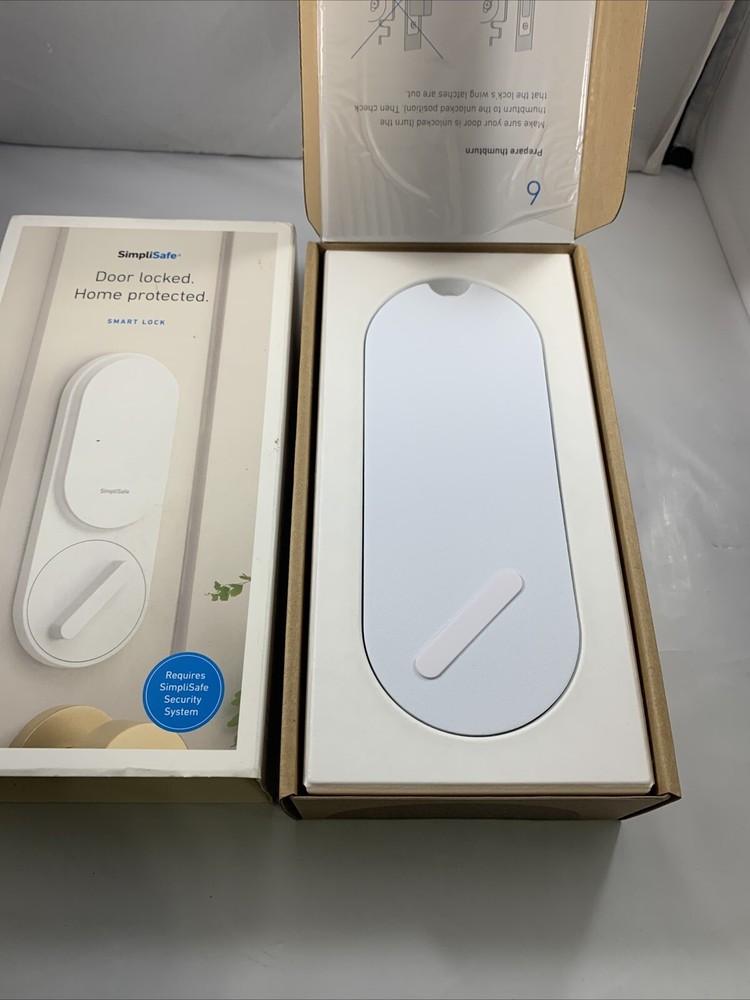SimpliSafe Smart Lock & PIN Pad White Wireless Door Home Security