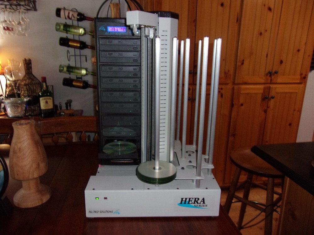 All Pro Solutions DVD Blu-Ray Cd Duplicator Hera 9 with auto loader
