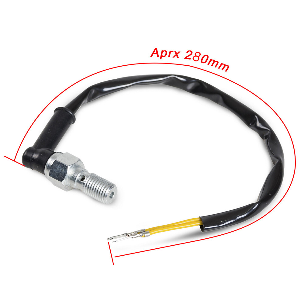 Brake Switch Motorcycle Hydraulic Brake Pressure Light Switch Bolt M10x1.25mm