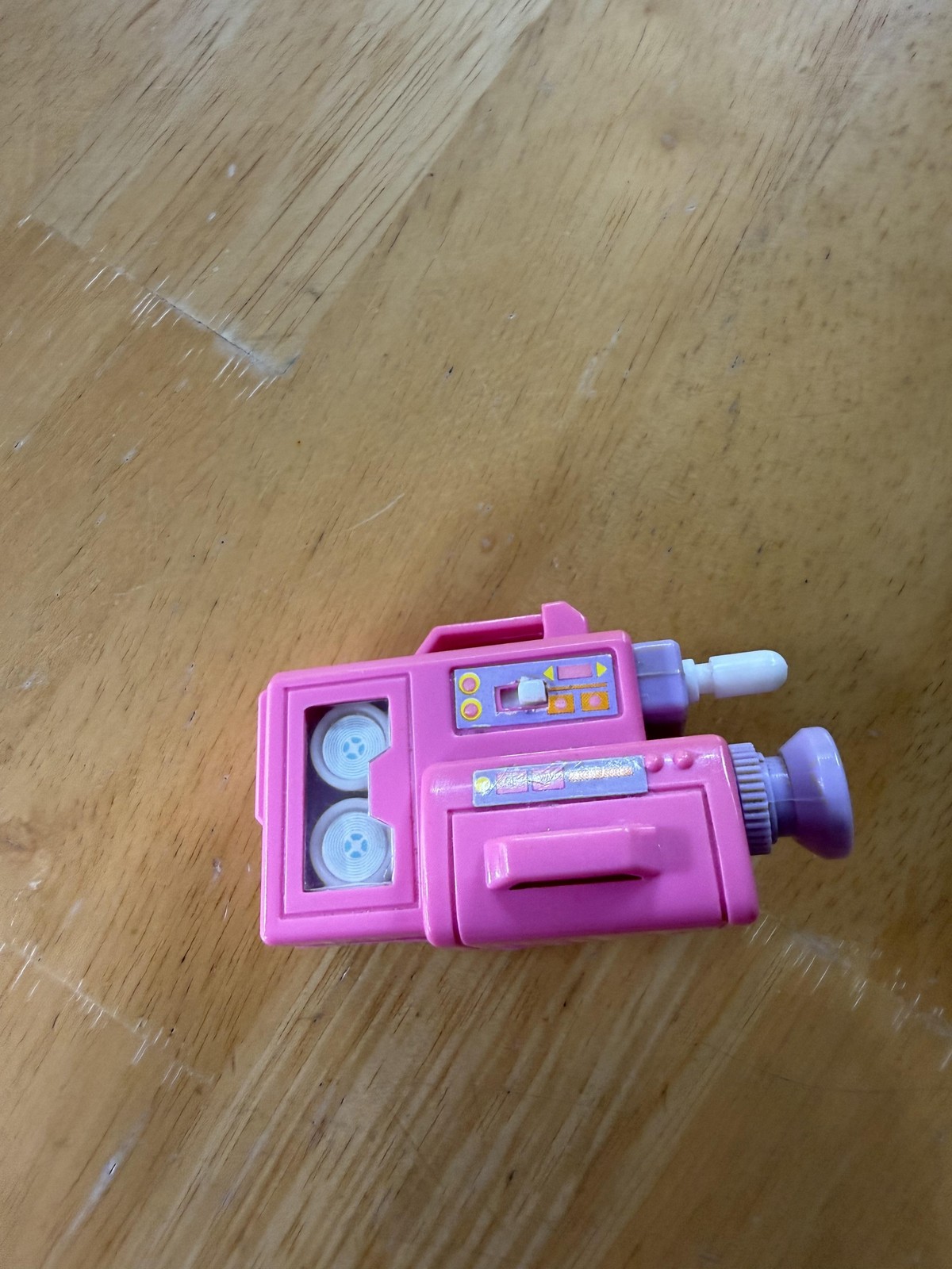 Vintage 1988 Mattel Pink Wind Up Camera Toy Video Recorder Accessory Vacation