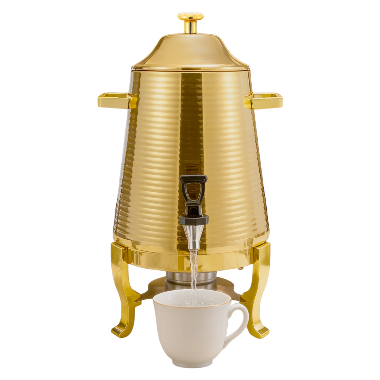 13L Beverage Dispenser Hot Drink Dispensing Container with Stand Stainless Steel