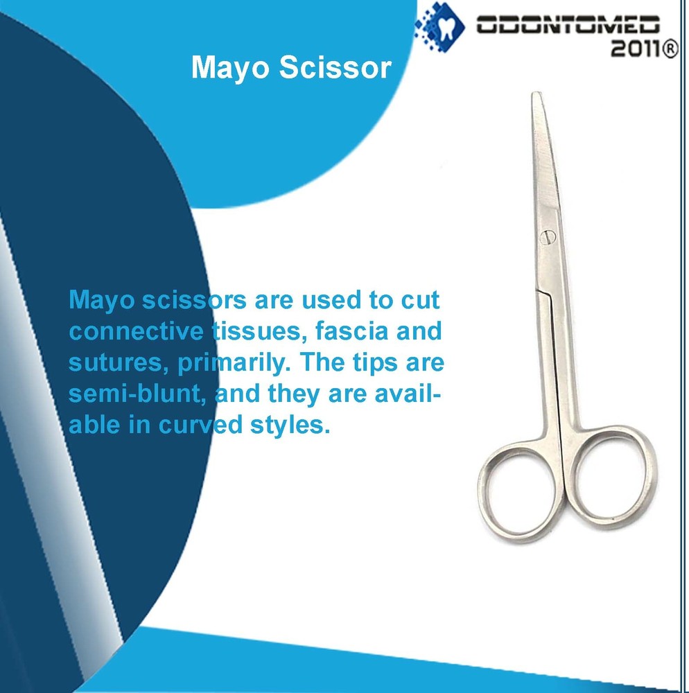 Mayo Scissors 5.5" Curved Surgical Veterinary instruments