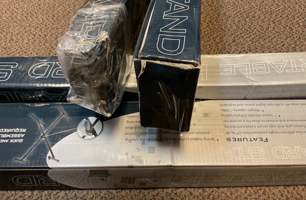 4 New PKBS1: Portable Keyboard Stand (2 sealed boxes, 2 open boxes)