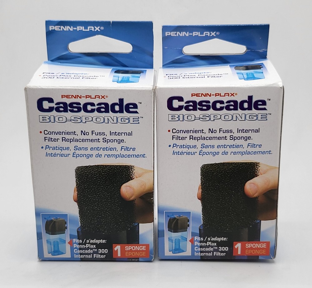 **2 PACK** Penn-Plax Cascade 300 Bio-Sponge Filter Replacement CIF1