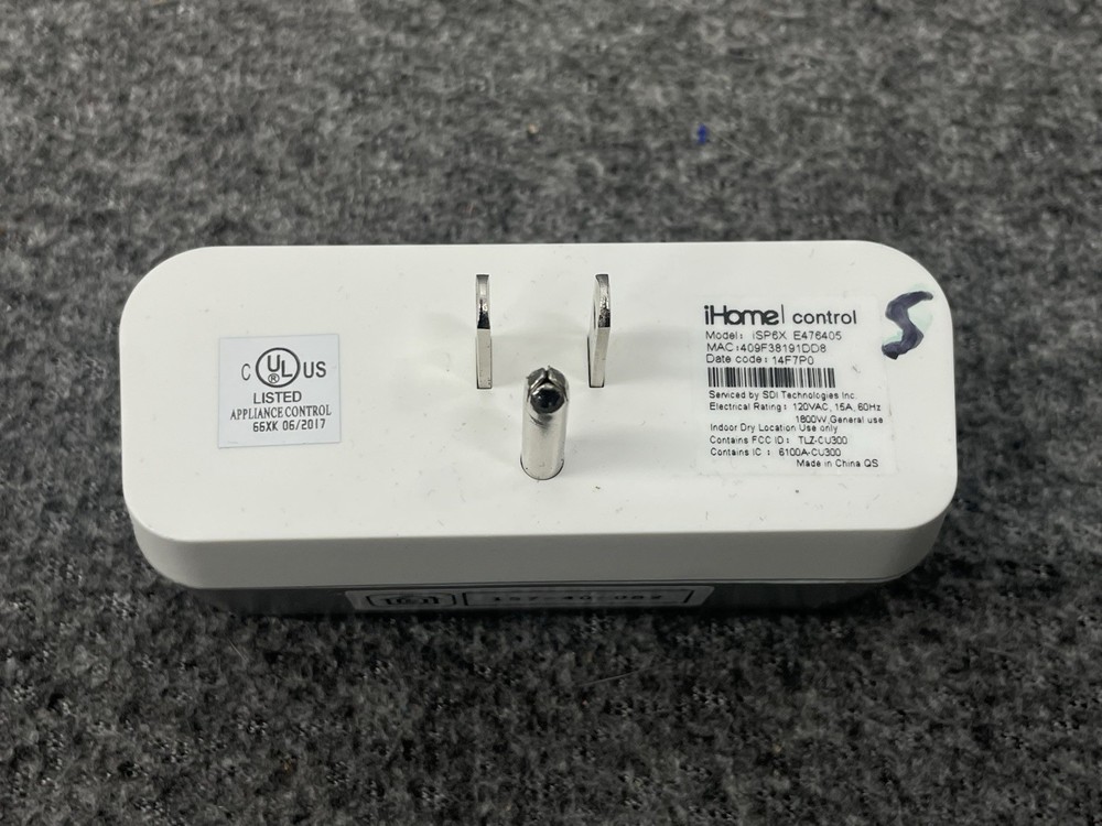 iHome Control Smart Plug Model ISP6X
