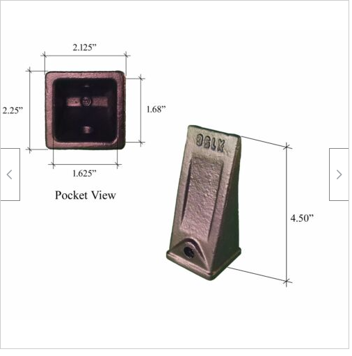 10 Pack X156 Bucket Teeth Includes ROLL PINS for Excavator Digging Buckets