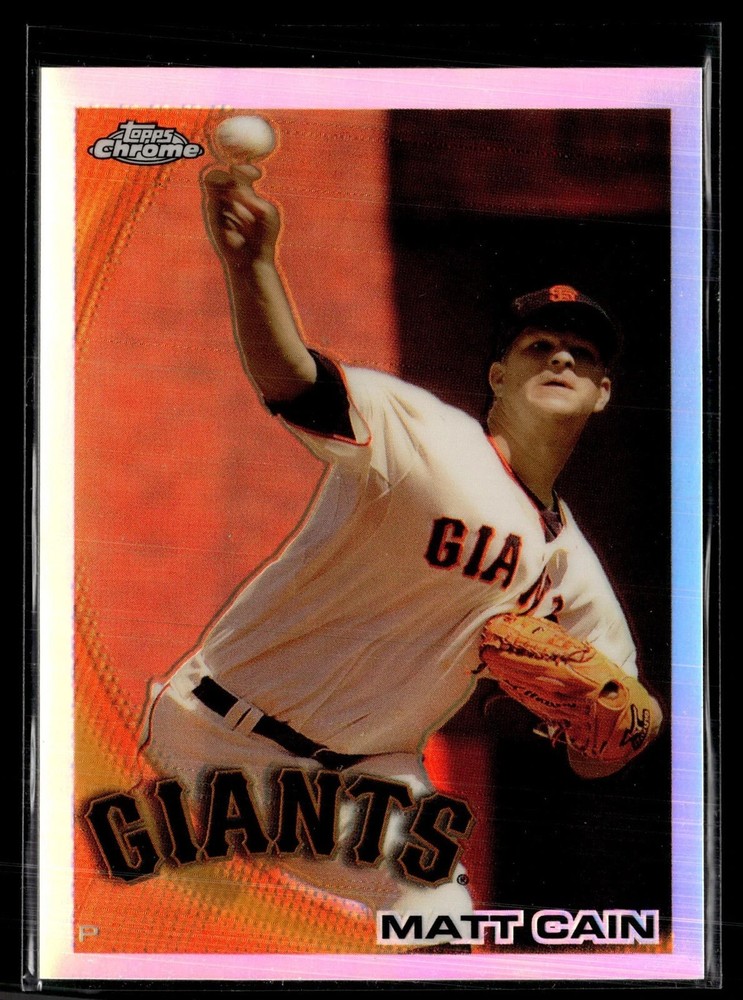 !!!    MATT CAIN   TOPPS CHROME  REFRACTOR    BASEBALL CARD  $$