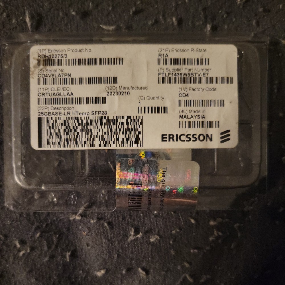 Ericsson RDH10275/3    25GBASE-LR I-Temp SFP28