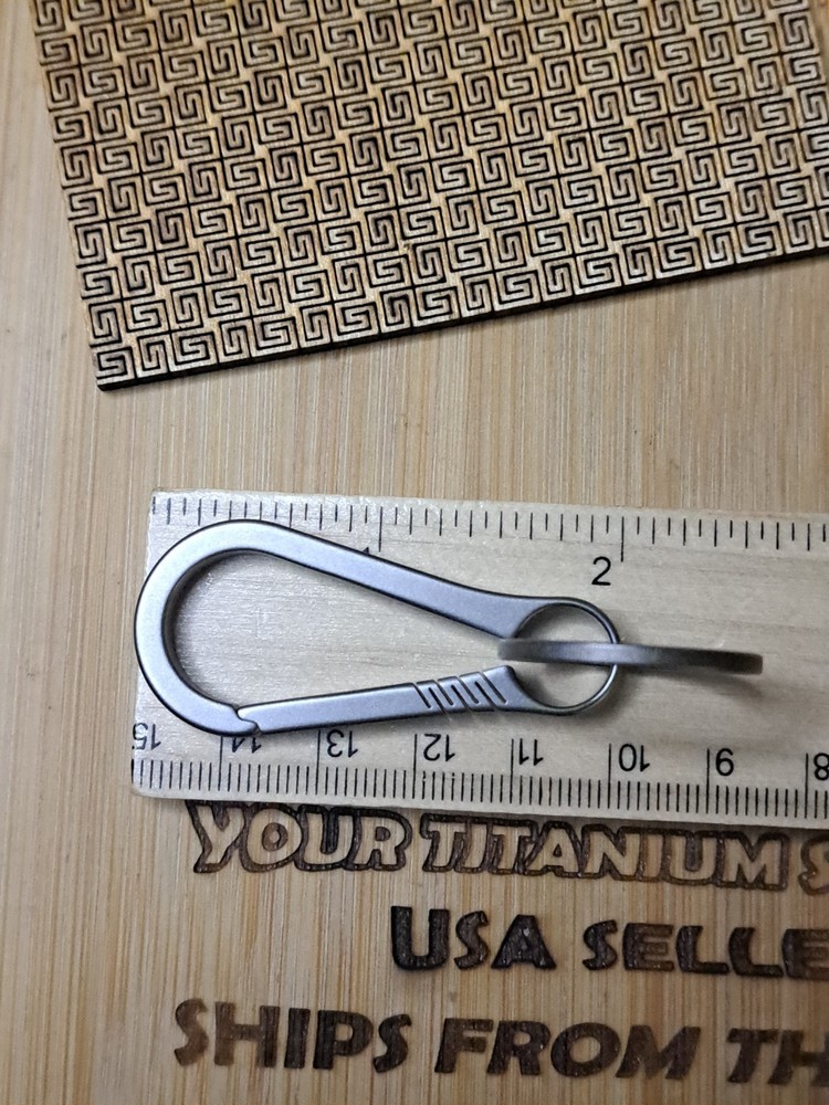 EDC Titanium Carabiner Keychain