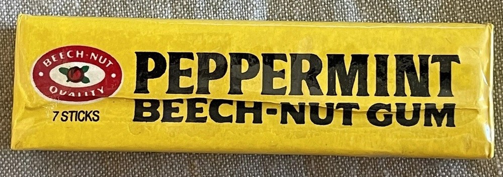 Vintage BEECH-NUT PEPPERMINT GUM Unopened NOS