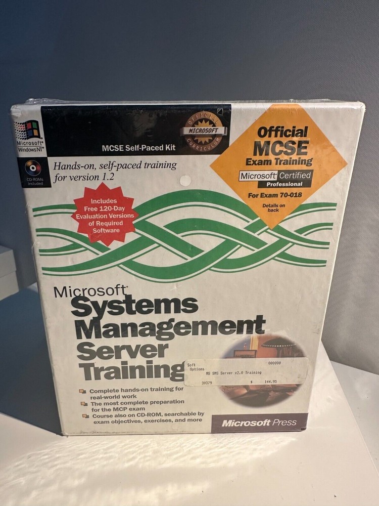 Microsoft Systems Management Server 1.2 Training Kit Sealed MSCE NIB NEW