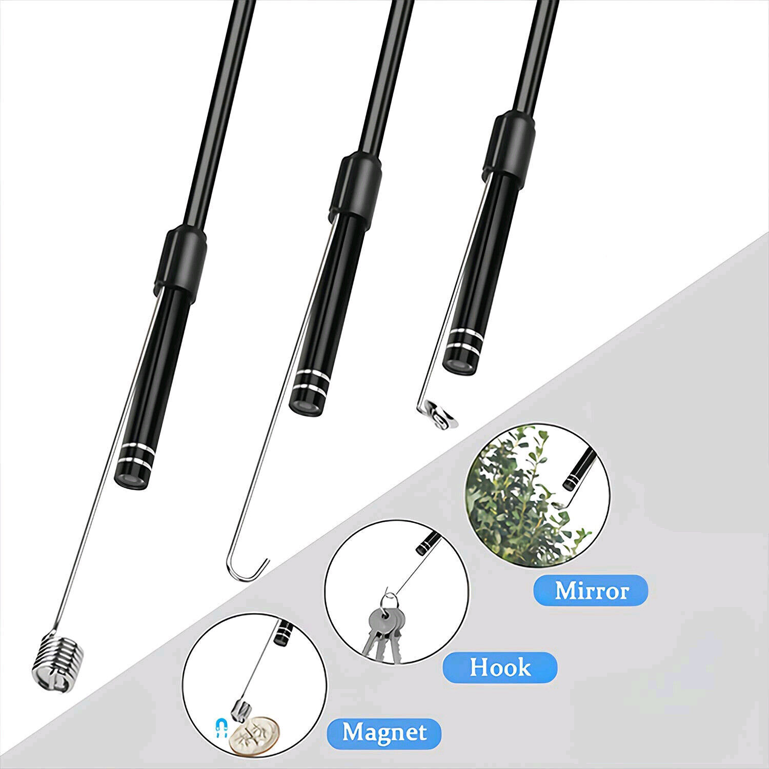 7mm HD Snake Endoscope Borescope Inspection Camera for USB Type C Android PC