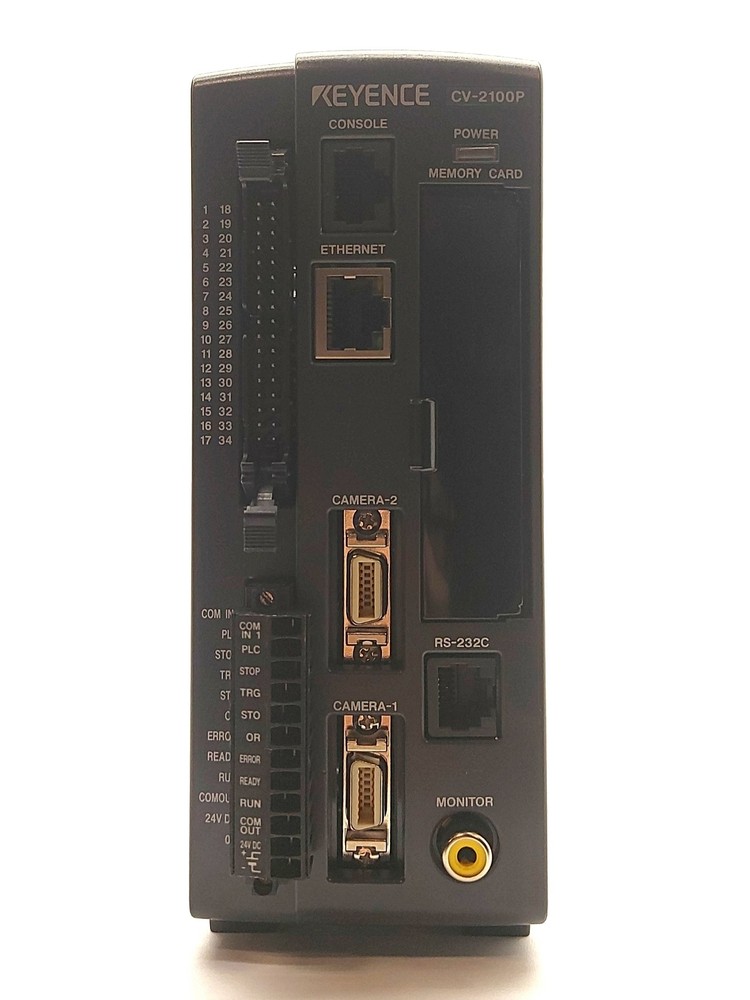 Keyence CV-2100P High-Speed Digital Machine Vision System, 2x Camera, 24VDC