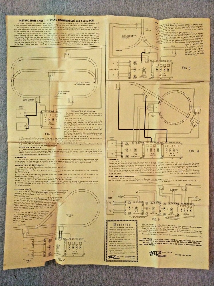 Atlas "Controller" Electrical Switch #220 in Original Box ~ TS