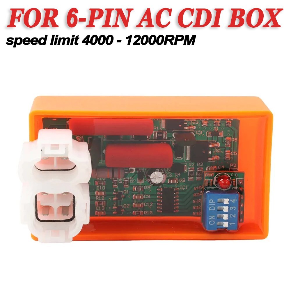 Performance 6 Pin Adjustable AC CDI For GY6 Engine 50cc 80cc 110cc 125cc 150cc