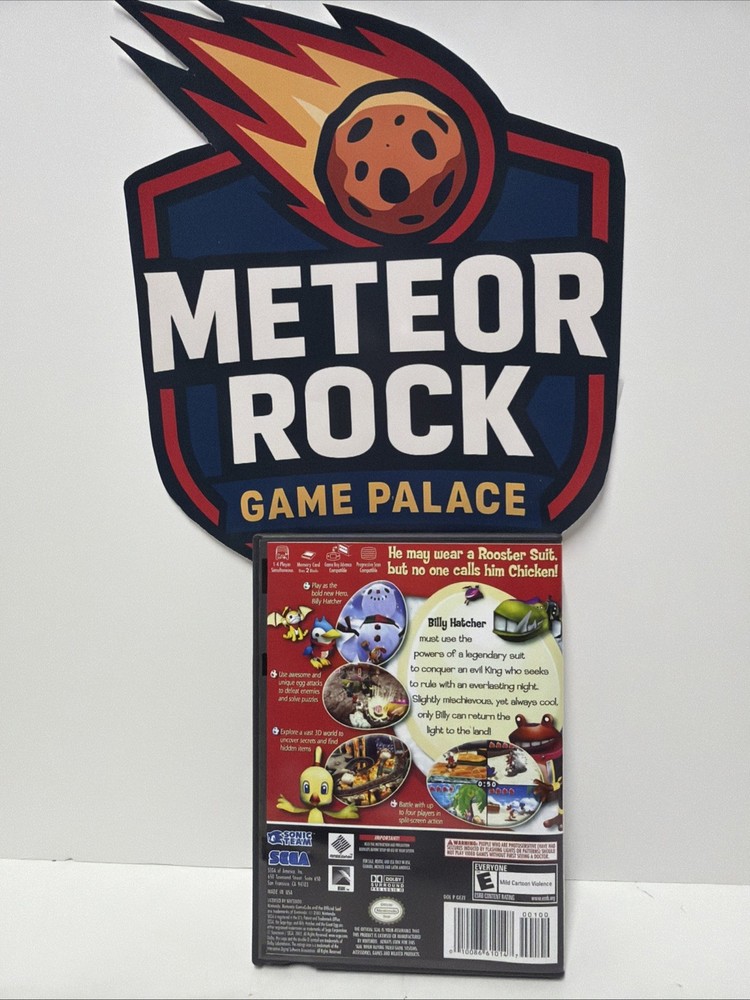 Billy Hatcher And The Giant Egg-Replacement GameCube Case Only-Game Not Included