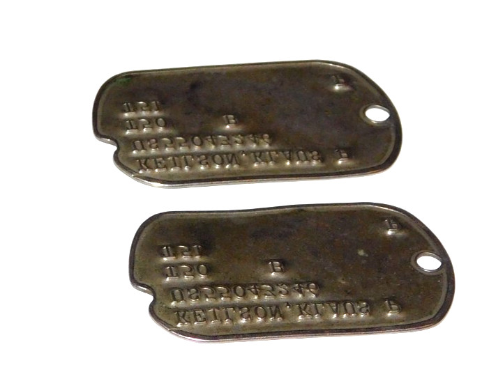 Rare WW II  & Korean War US Army Air Corps Force Set Dog Tag Set T50 & T51 B