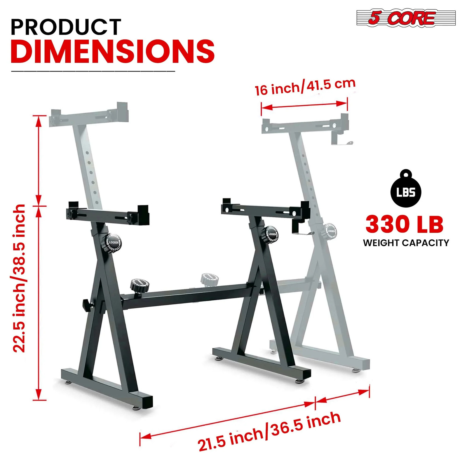 5 Core Keyboard Stand Z Shape Adjustable Heavy Duty Key Board Pianos Stands