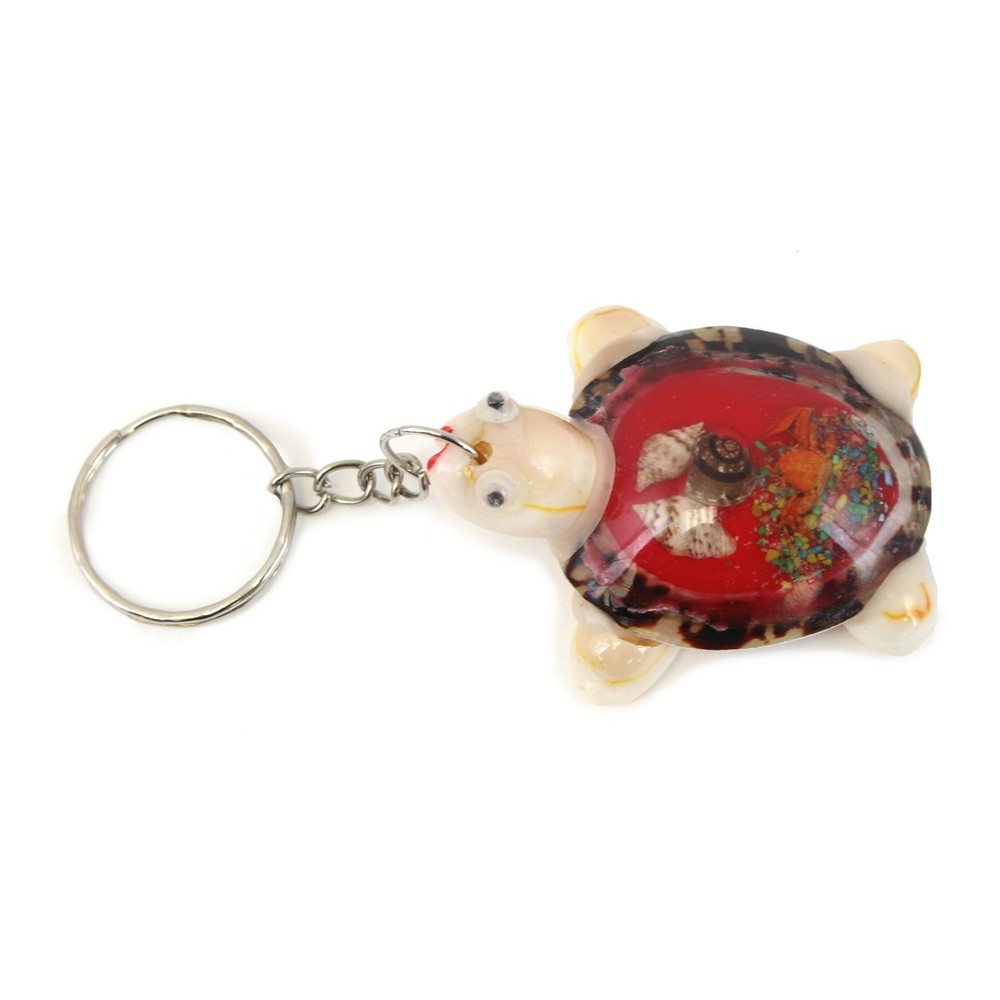 2.5" RED SHELL TURTLE KEYCHAIN
