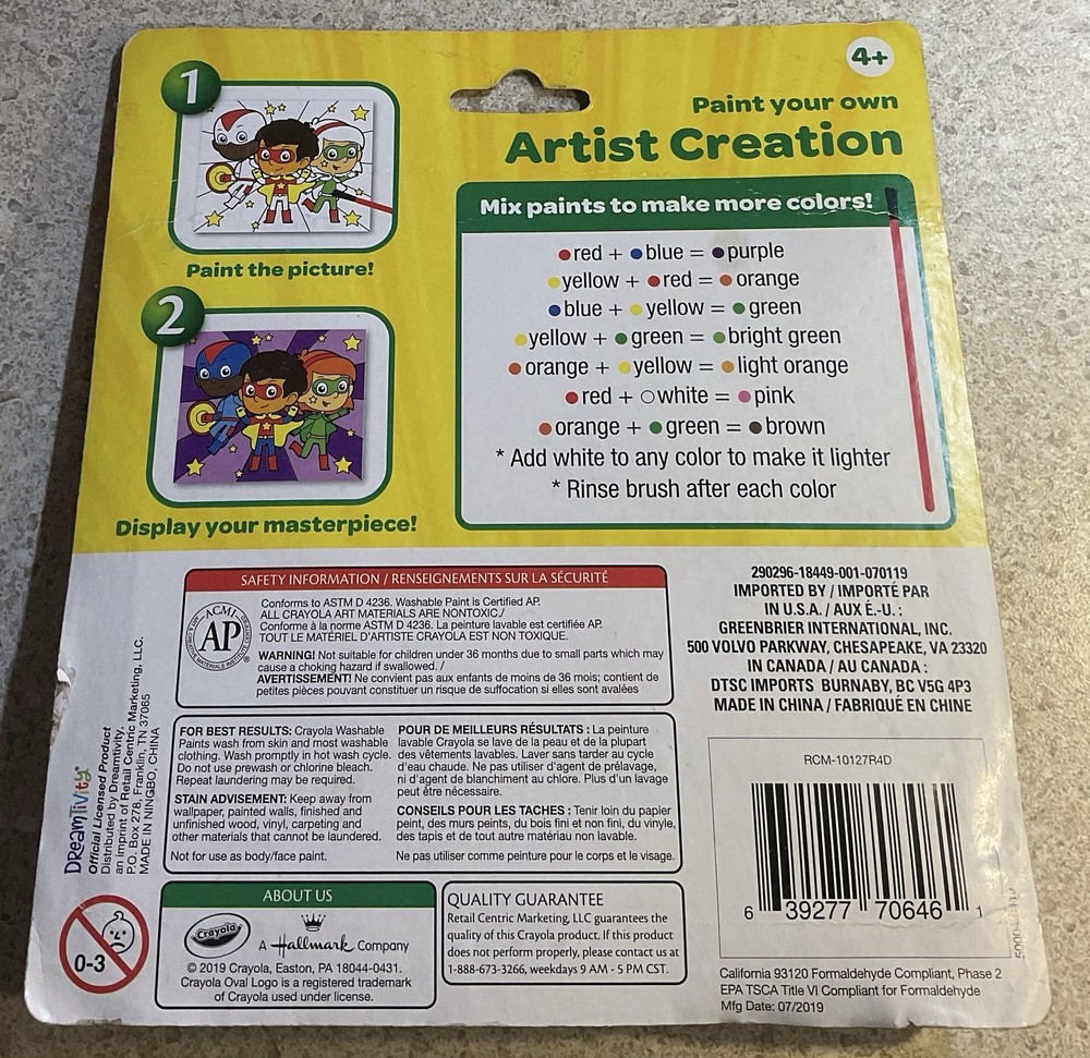 Crayola Paint Your Own Kit