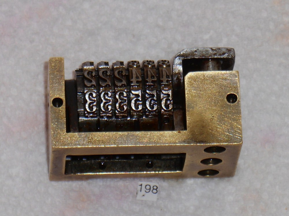 Letterpress Numbering machine | (Roberts #28) |198