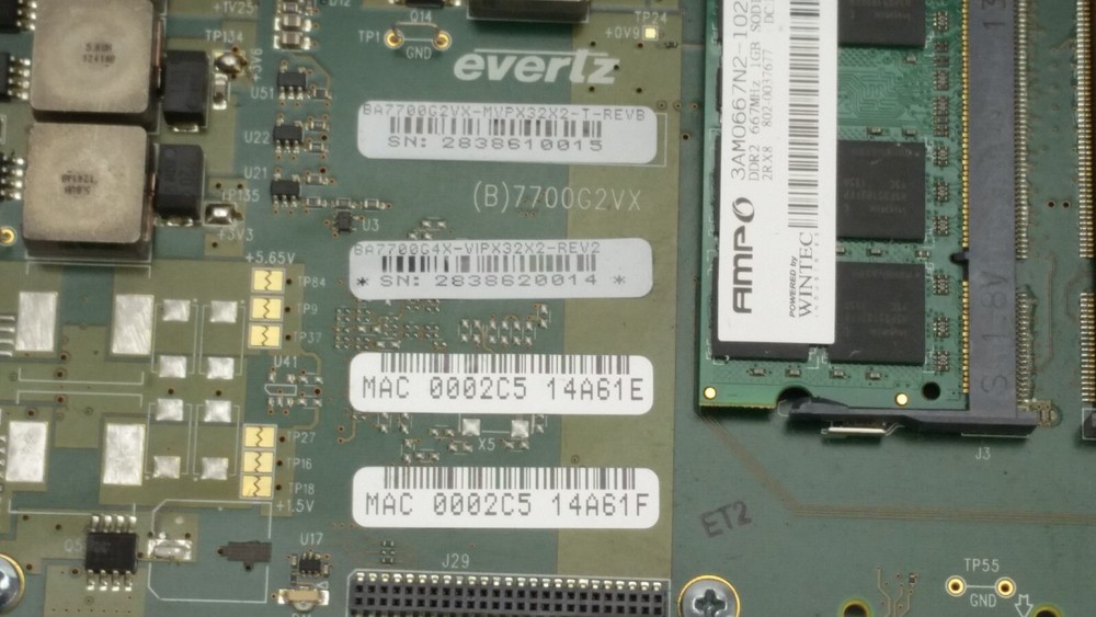 Evertz 7867VIPA32-DUO-3G-DIN 3G/HD/SD Multi Display Processor Multiviewer