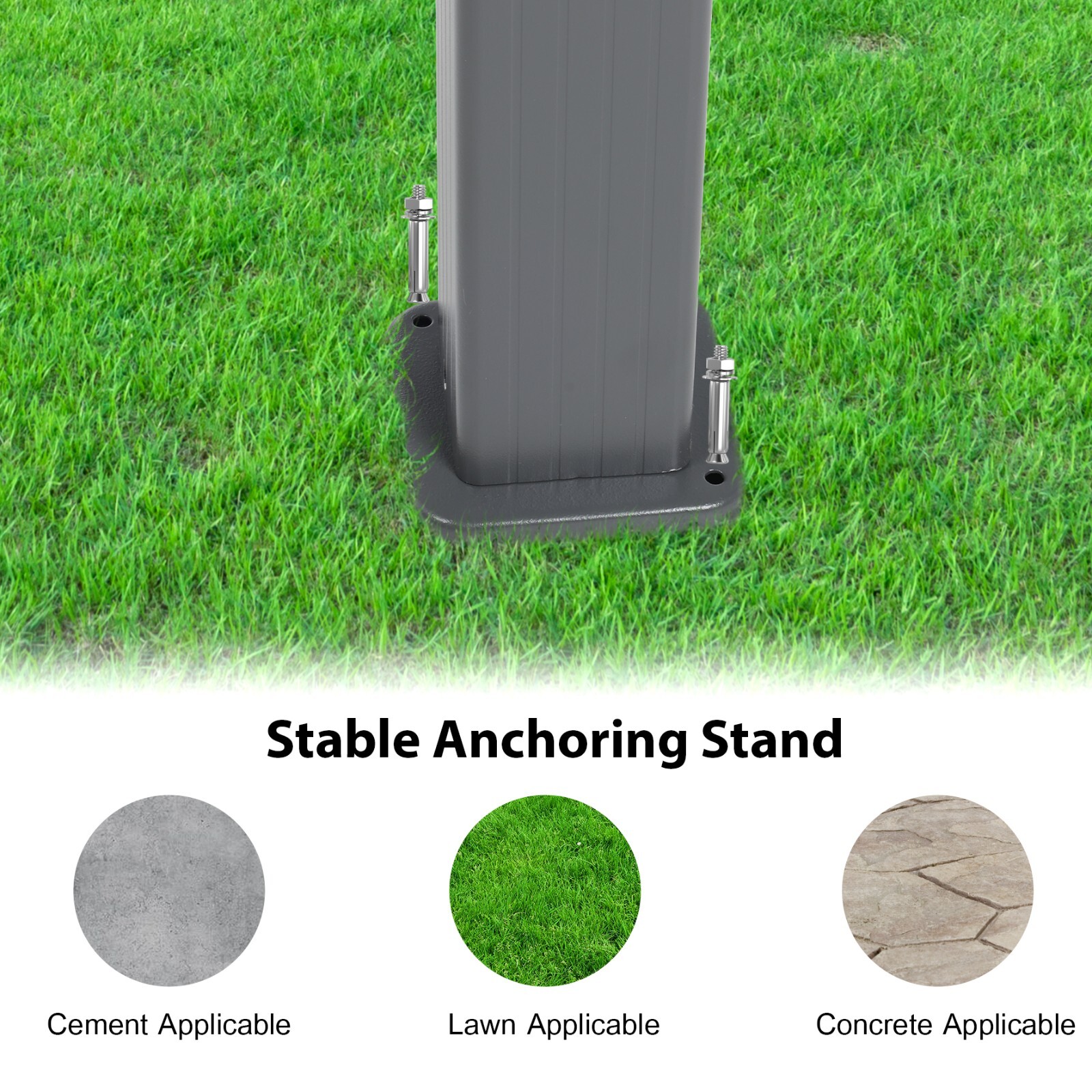 Aoodor 10ft x13ft Patio Retractable Pergola Outdoor Sun Shade Canopy Aluminum