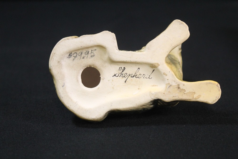 German Shepard Ceramic Dog Figure