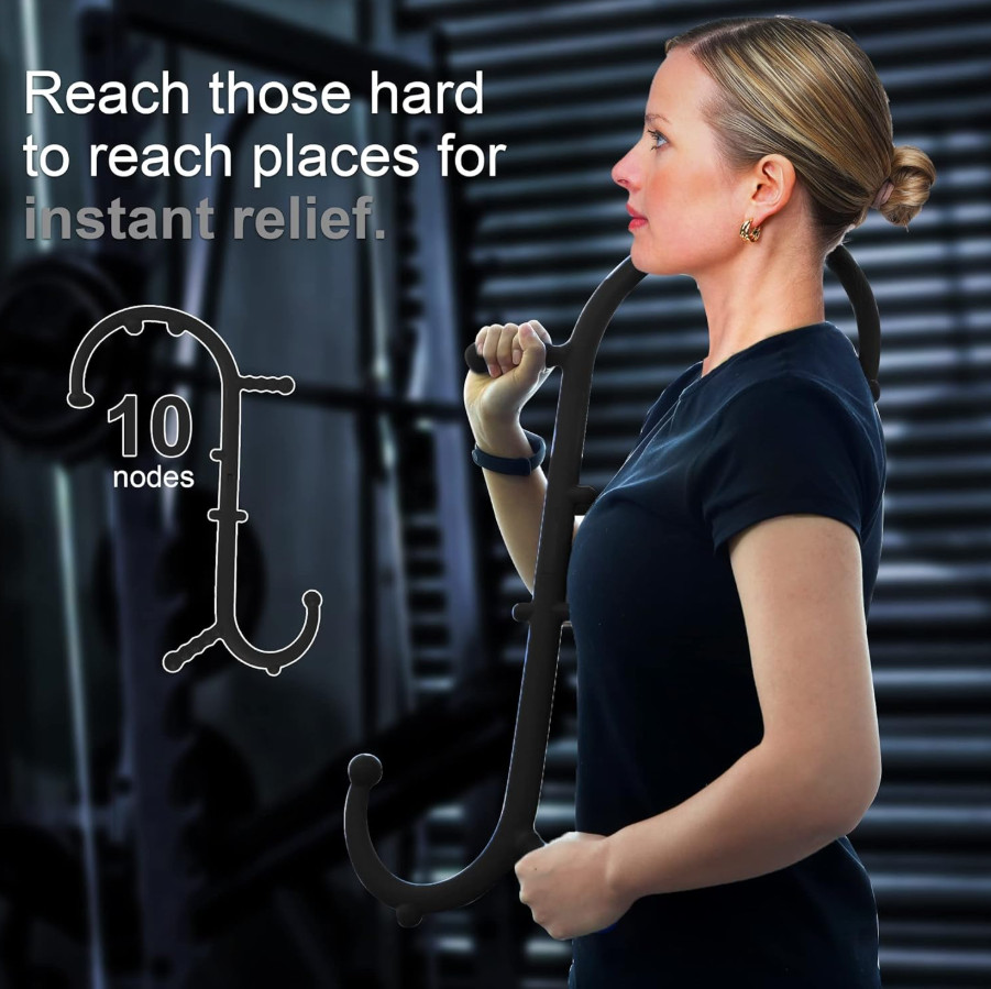 Massage Trigger Point Cane, Muscle Release Tool Self Massage Hook Cane, Handheld