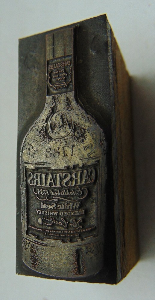 Printing Letterpress Printers Block Garstaris Bottle