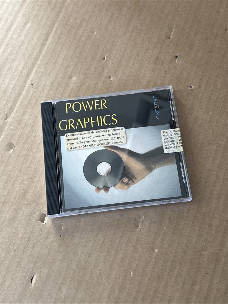 Creative Power Graphics Software CD Disc Vintage 1994