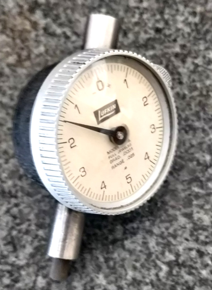 TESTED Dial Indicator: .0001"- LUFKIN USA J12A  RANGE = .025"