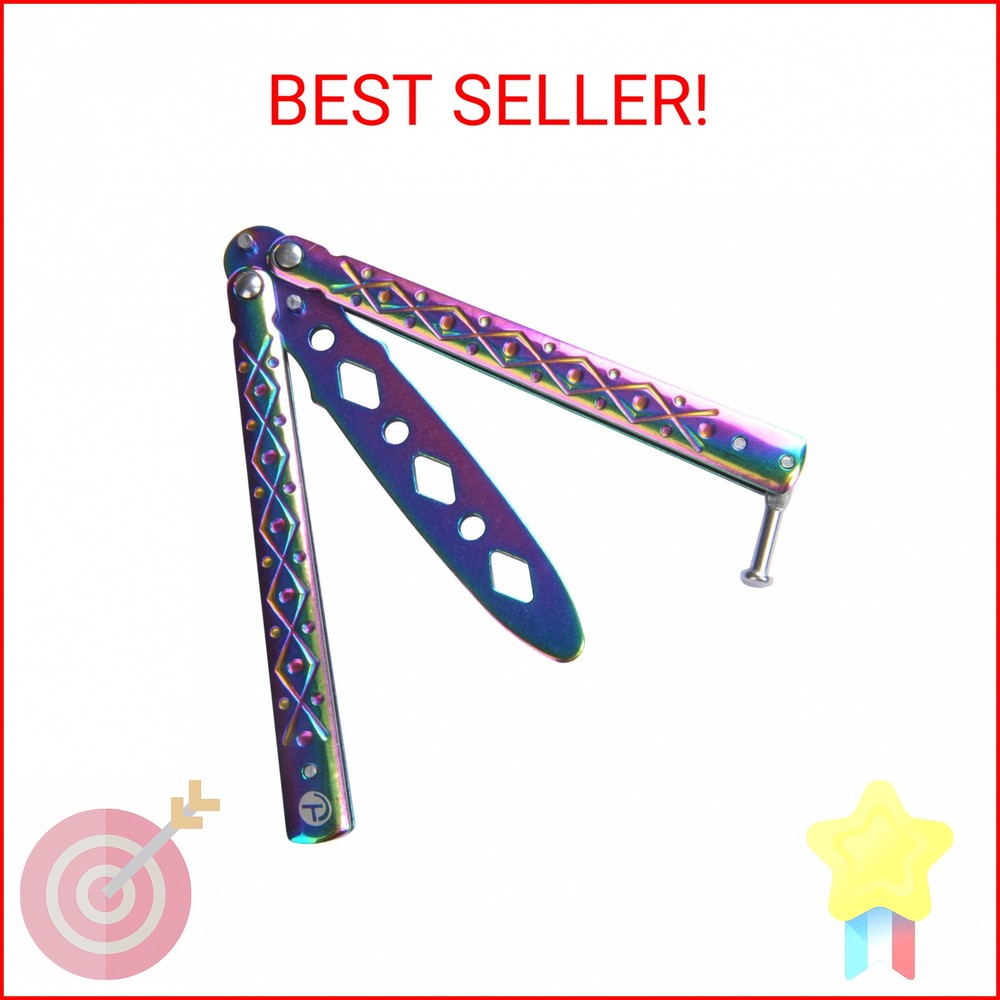 TOPCOM Butterfly Trainer, Unsharp-Blade Practice Training Tool Stainless Steel