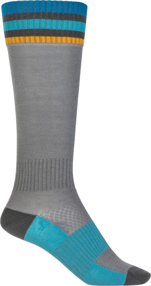 Fly Racing MX Thin Youth Socks Gray One Size