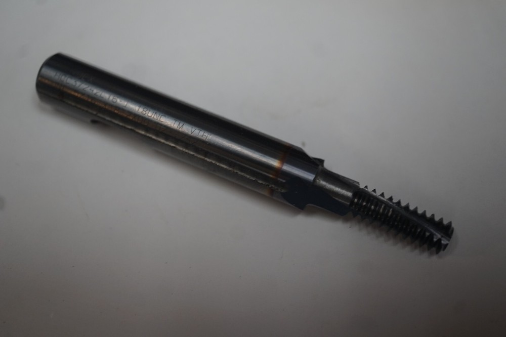 Vardex Solid Carbide Thread Mill 18 UNC VTH .242" Dia. 5/16" Shank