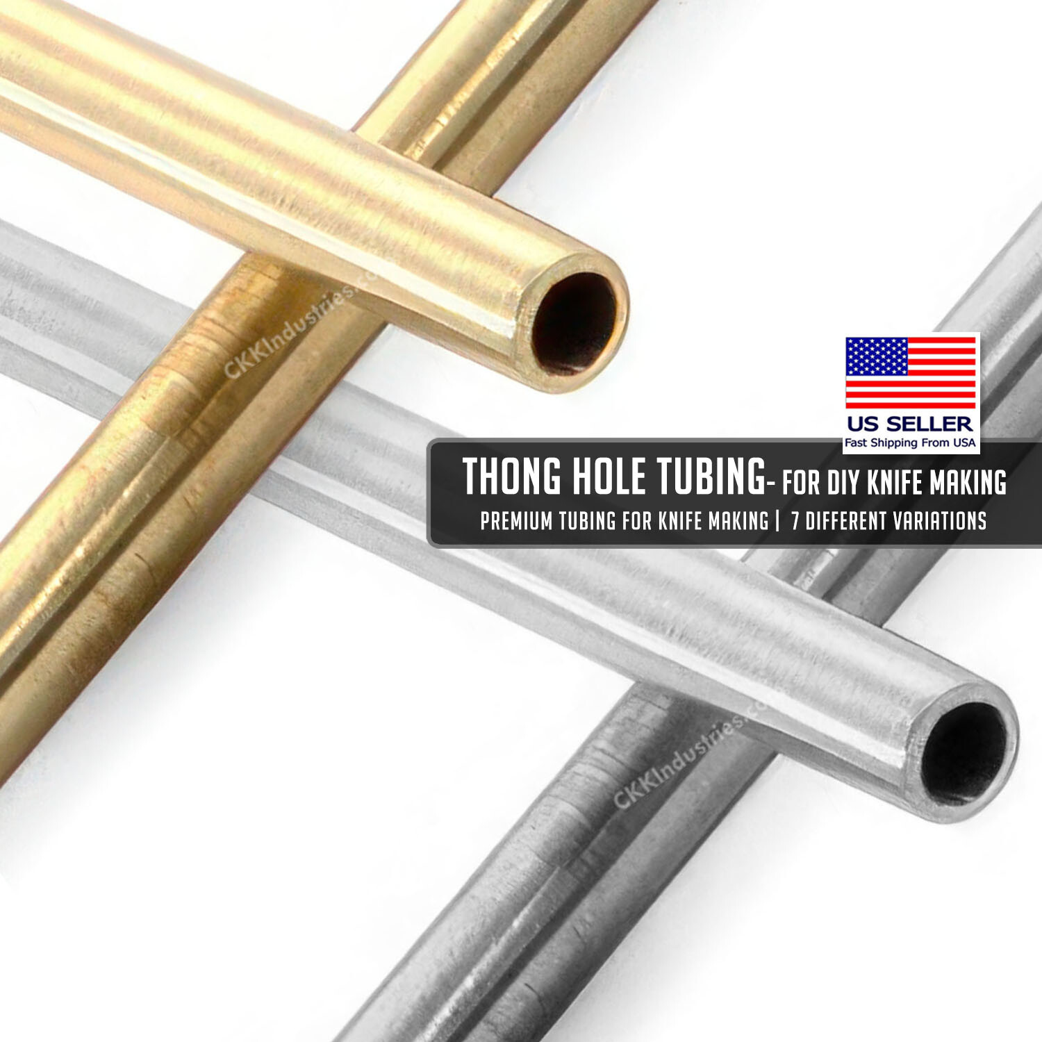 Thong Hole Tubing for Knife Making - 7 Different Variations