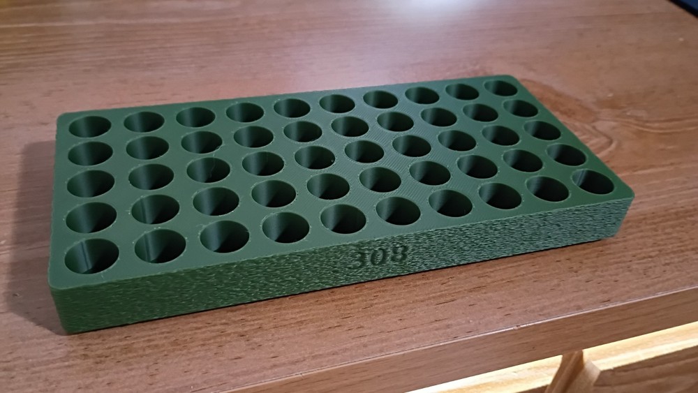 Bullet Tray Reloading Block .308 Win Regal CNC USA Made OD GREEN